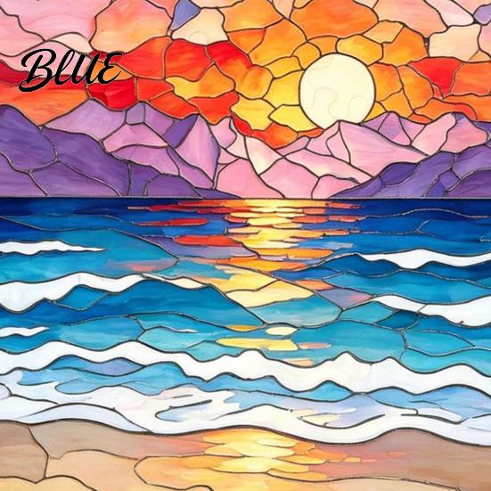 Akrylowa Dekoracja Okienna Puzzle Łamigłówka Łapacz Słońca DIY Puzzle Łapacz Słońca Witrażowy Łapacz Słońca Wisząca Ozdoba do Dekoracji Domu Ogrodu Prezent Kobiety