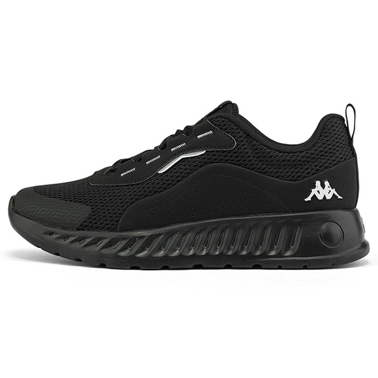 Kappa Netz atmungsaktiv Mode Freizeit Sport Stoßdämpfend Rutschfest Verschleißfest Niedrig geschnitten Laufschuhe Unisex Sneaker Schwarz K0CW5MQ59-990A