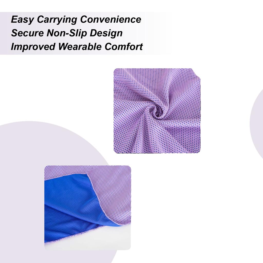 Head Cooling Towel Hot Weather Sweat Hoodie Towel Wraps Head Sun Protection with Skin-Friendly Fabric for Watching Games