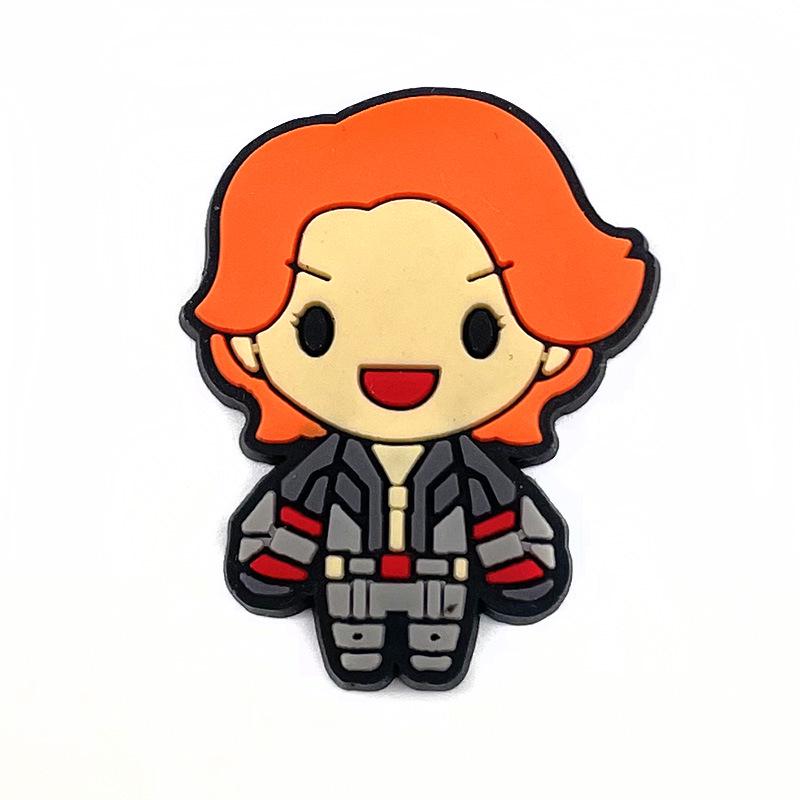 Marvel Series Croc Shoe Charms: Removable PVC Buckles for Holey Shoes
