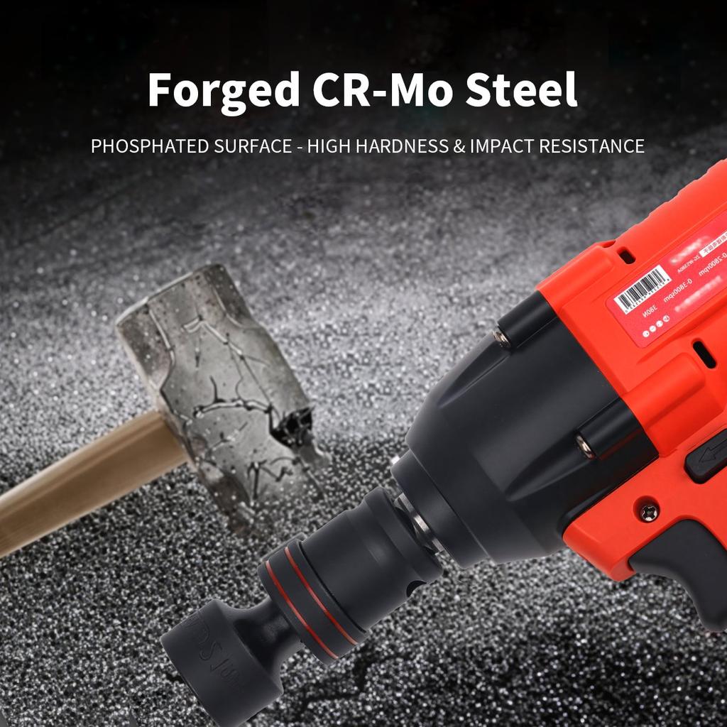 1/2inch Drive 10-24mm Universal Joint Hex Short Socket Electric Wrench Adapter 360°Swivel Impact Socket For Pneumatic Wrench