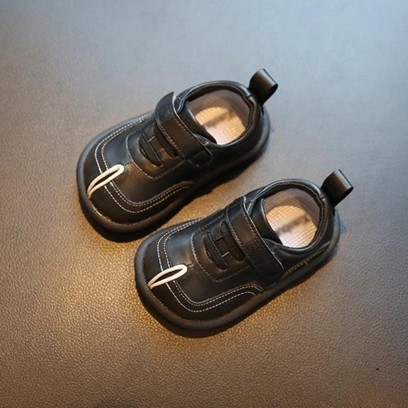 Spring Autumn Girls Casual Shoes Boys Leather Shoes Children Soft Bottom Non-slip Comfortable Lightweight Baby Walking Shoes