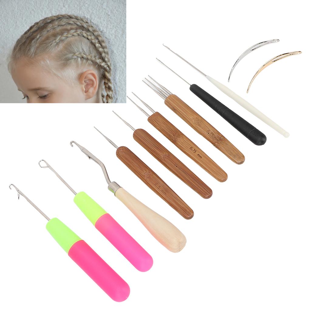 Alloy DIY Dreadlocks Crochet Hook Comfortable Handle Wide Application Crochet Needle
