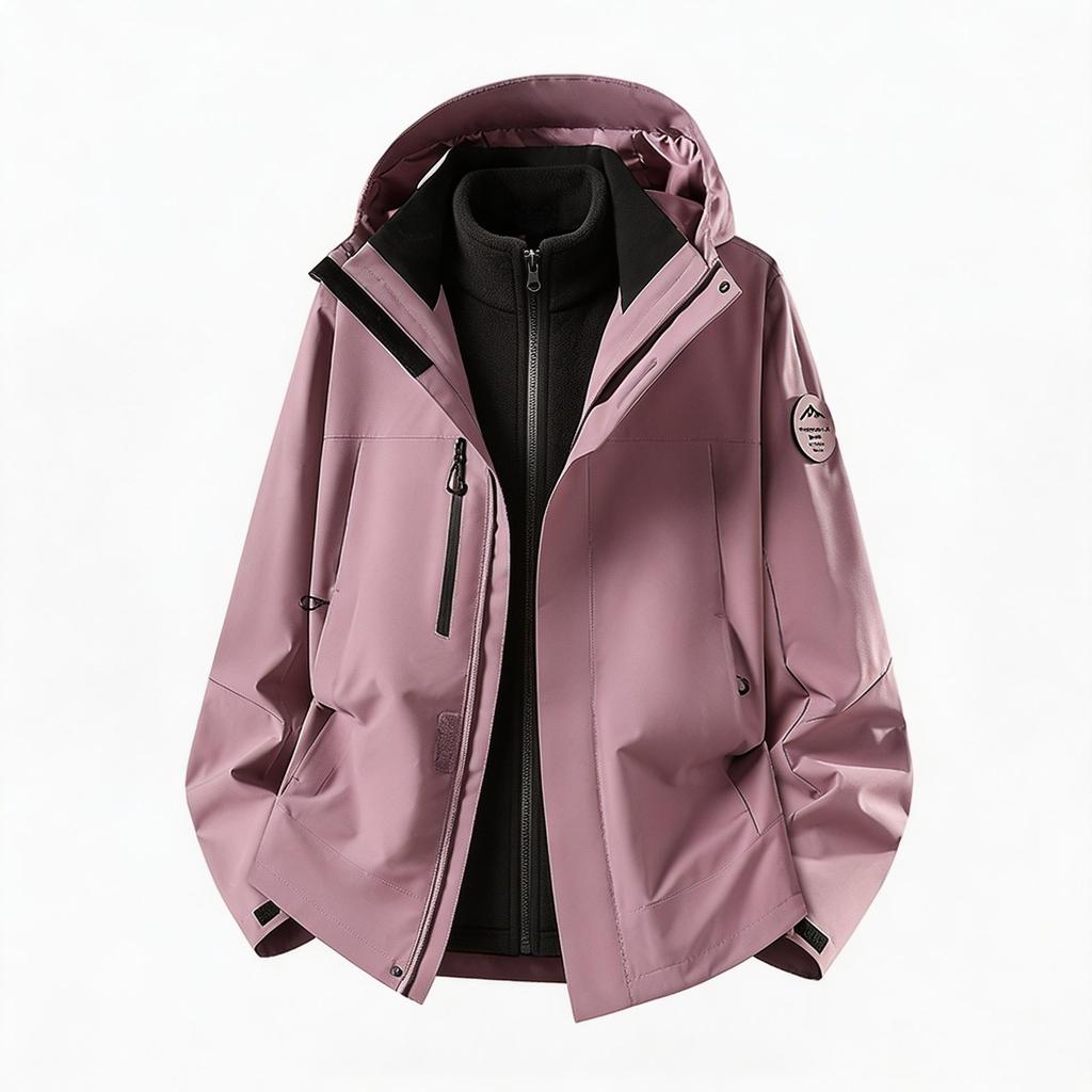Men's and Women's 2026 Autumn/Winter Three-in-One Windproof Waterproof Jacket