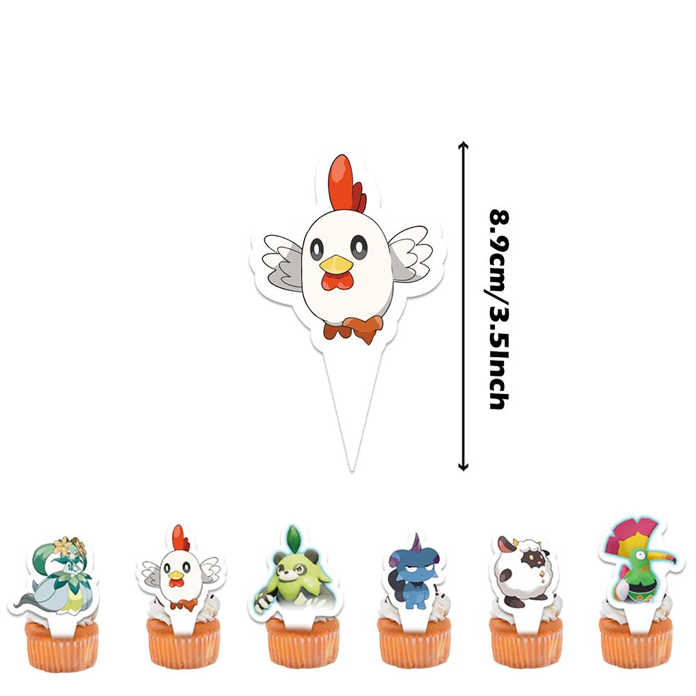 34×Palworld Theme Party Accessories Include a Banner, Cake Toppers, Balloons