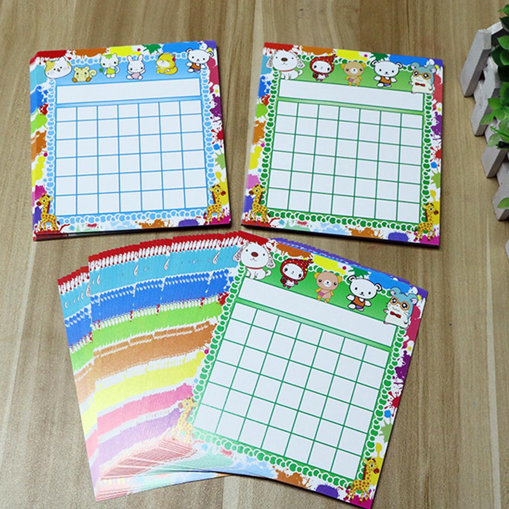50 Pieces Classroom Incentive Chart Animal Designs Positive Behavior Reward Board for Classroom Student Teacher Family