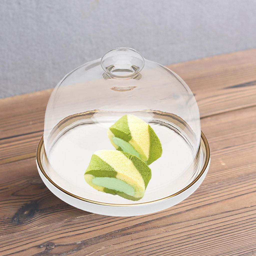 Cover Serving Tray Supplies Storage Dust-Proof Cake Stand Platter Display for Dinnerware Wedding