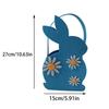 Easter Kids Eggs Tote Bags Basket Felt Cloth Rabbit Easter Basket Candy Toy Storage Handbag DIY For Festival Party