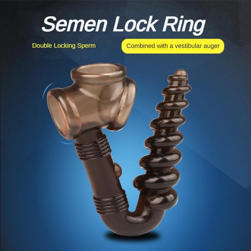 Male Anal Butt Plug Beads Prostate Massager With Scrotum Binding Chastity Cage G spot Penis Cock Sex Rings Sex Toys For Men