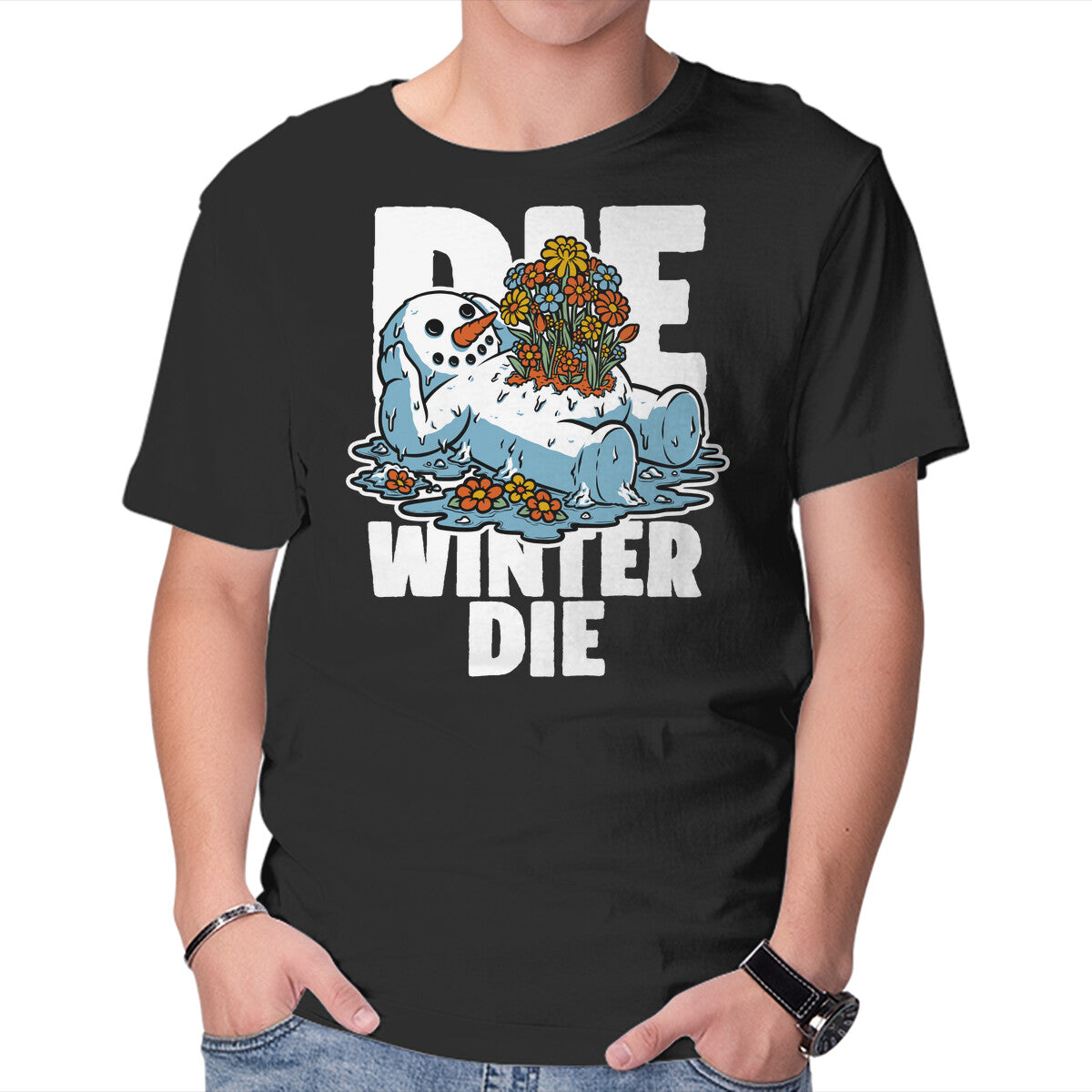 Unisex Crew Neck T-Shirt Snowman Spring Graphic Short Sleeve Casual Tee XL