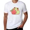 Frog With Strawberry T-shirt T Shirt Personalised T Shirts For Man Pack Cotton T Shirt Man Casual T-shirt