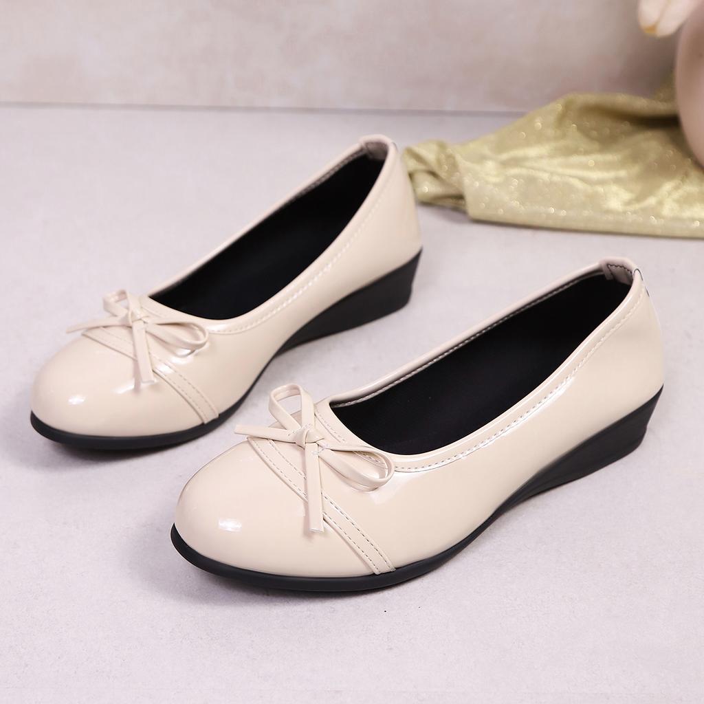 Fashion Leather Shoes For Women Flats White Black Loafers With Heels Shoes Casual Women's Moccasins Slip On Flat Shoes Summer Footwear