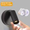 Rechargeable Magnetic LED Wall Light - 360° Rotation Touch lantern W/ Remote Control, Wall Mount Cabinet Spotlight Night Lamp