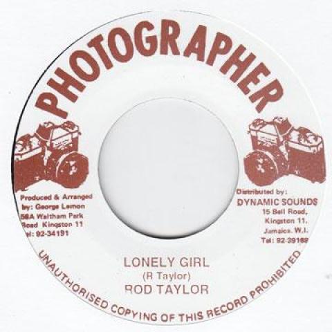 

7inch Record ROD TAYLOR - Lonely Girl PO27 Photographer 1981 UK Reggae, Ska & Dub Used
