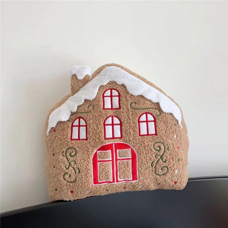 Christmas Gingerbread Man Pillow & Tree Cushion - Holiday Decoration Gift for Boys & Girls