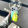 For iPhone 17 Pro Max Case Cute 3D UFO Alien Pendant Design Shockproof Silicone Phone Back Cover