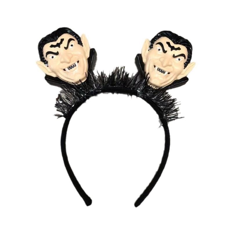 Decorative Hairband Adjustable Size Festives Hair Hoop Comfortable Halloween Headwears for Masquerades and Parties