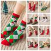 Thickened Christmas Socks Snow Christmas Tree Socks Comfortable Cartoon Hosiery  Children
