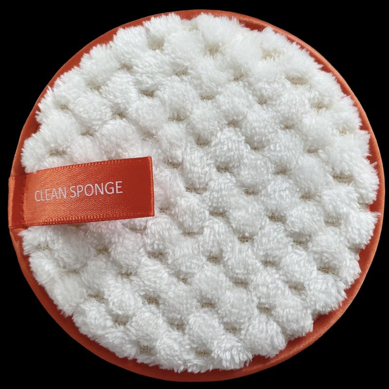 

Oversized Pineapple Texture Makeup Remover Pads - Lazy Face Wash Puff Pink Pineapple + Black Border