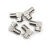 5Pcs/Lot F Male To F Female Adapter Connector RG6, RG59 Right Angle 90 Degree Coaxial Connector Waterproof Connection Wholesale
