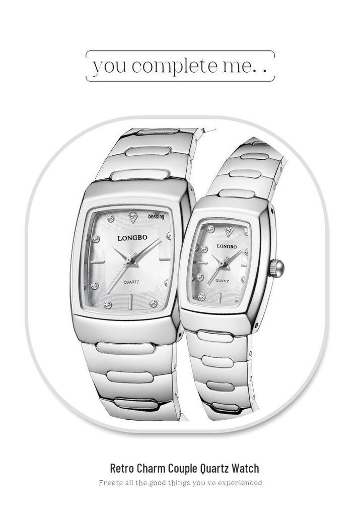 Longbo Quartz Waterdicht Casual Koppelhorloge