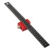 Aluminum Alloy Magnetic Line Limit Ruler Lightweight Marking Gauge Metal Square for DIY Projects & Hardware Installation