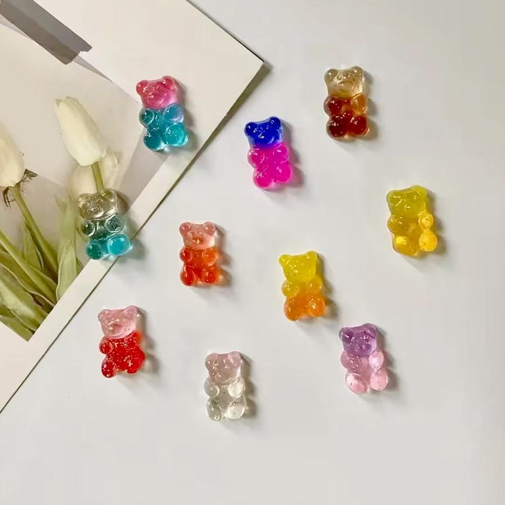 10Pcs Bear Refrigerator Magnets Cute Chalkboard and Whiteboard Stickers Refrigerator Stickers for Home Kitchen