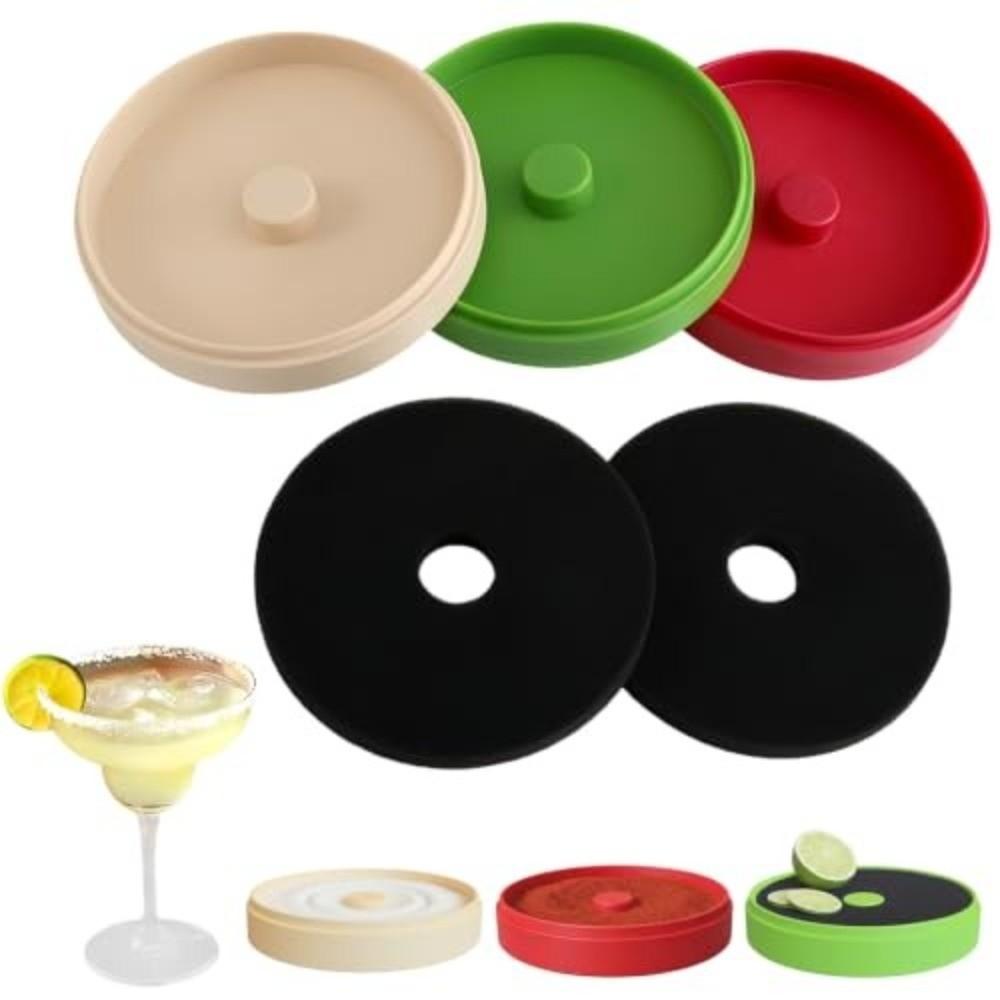 Ensemble de 3 niveaux pour bord de verre à Margarita Empilable Plateau Rimmer de Bar Verres à Margarita