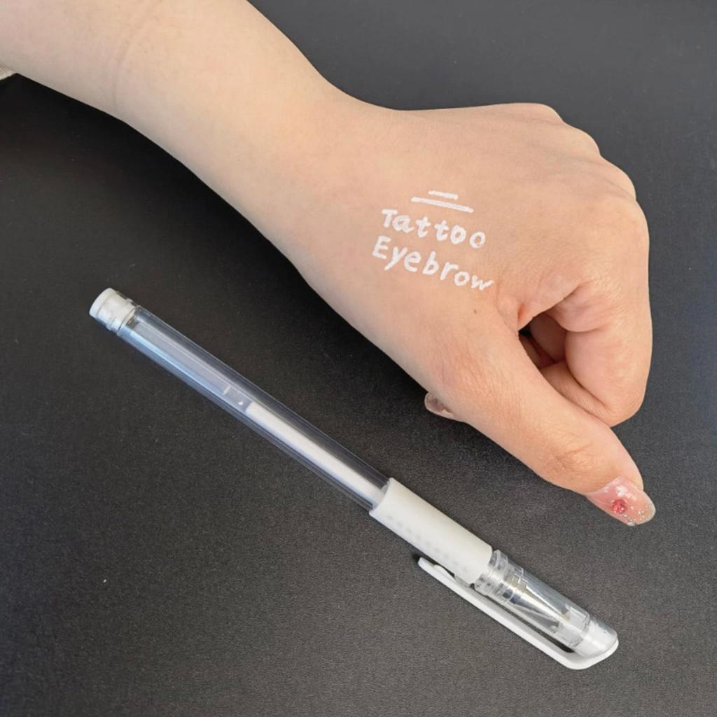 Temporary Markers For Skin Portable Scribe Pen White Scribe Pen Position Mapping Mark Tool Washable Body Art Supply Tool