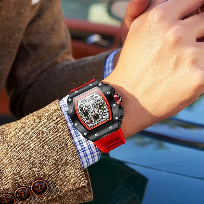 ONOLA Orona beliebte modische multifunktionale automatische mechanische Herrenuhr wasserdichte Armbanduhr Herren