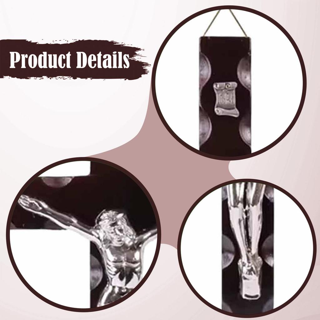 Wood Wall Crucifix Cross Jesus Crucifix for Thanksgiving Office Christmas