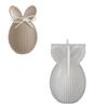 Striped Easter Hare Eggs Shape Silicone Molds Heat Resistant for Resin Casting Making Candle Soap Home Decoration