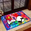 Snoopy And Woodstock Friendship Themed Anti-Slip Rugs - Polyester Home Decor, Suitable for Bedrooms, Living Rooms, Doorways, Studios, and Decorations