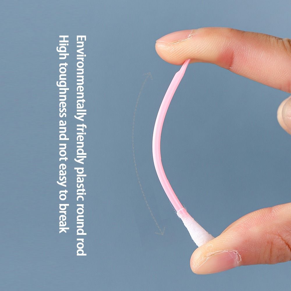 100Pcs Double-headed Ear Cleaner Disposable Cleaning Cotton Bud Convenient Cotton Swabs Home