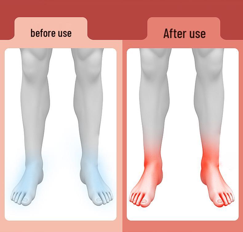 Heated Massaging High-Top Thermal Socks for Families - Thick, Warm, Electric Heated for Cold Weather