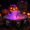 Halloween Fog Machine Mini Color Changing LED Pumpkin Light Pond Fogger for Outdoor Garden Decor