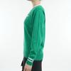 Crew Neck Knit Absorbs Water and Generates Golf Sweater S [Pin Apparel] Women's (star Pattern, Heat) / / 622-4270904 140_Green