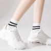 Sweat Absorbing Women's Socks Thin Sports Socks Soft Mid Tube Socks  Spring