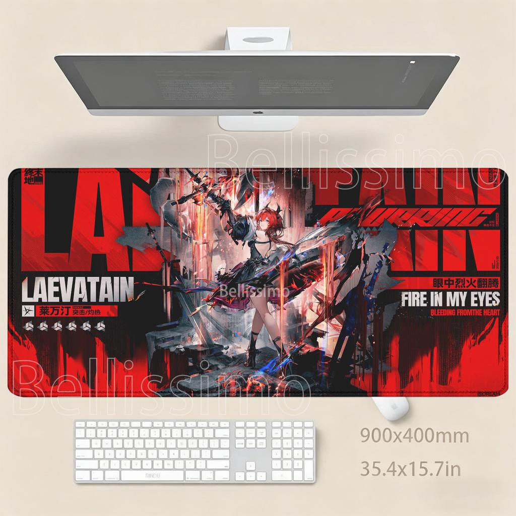 HD Printing Mousepad Arknights Anime Girl Kawaii Large Mouse Pad Gamer Lock Edge XXL Gaming Carpet PC Keyboard Office Desk Mat