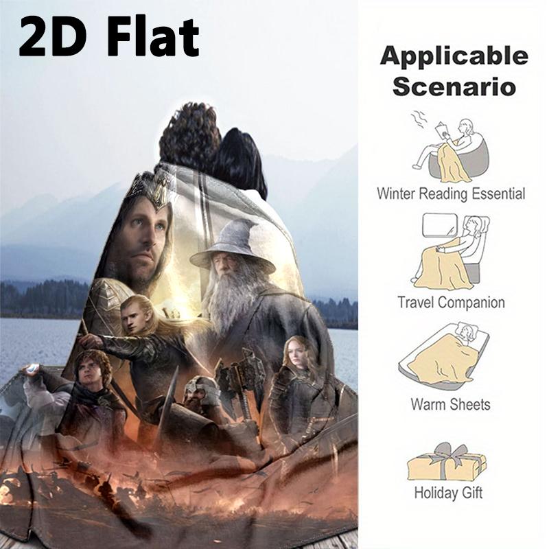 1PC The Lord of the Rings blanket, all-season lightweight home office outdoor nap multifunctional blanket, Christmas gifts