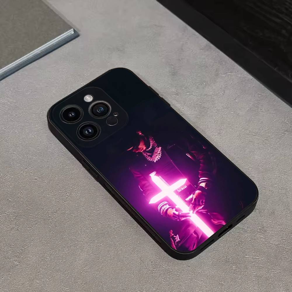 Rapper A- Anuel AA Echte Handyhülle Für iPhone 16,15,14,13,12,11 Plus,Pro Max,XS,X,XR,SE,Mini,8,7,Weiche Silikon Schwarze Hülle