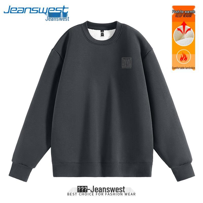 

Jeanswest Men s Vintage American Style Fleece Sweatshirt M