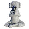 Zenový pes Buddha Meditační socha - Jógový pes v modlitební pozici pro dekoraci zenové zahrady