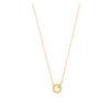 Micro Logo Details Stainless Steel Necklace Women's Gold KK403