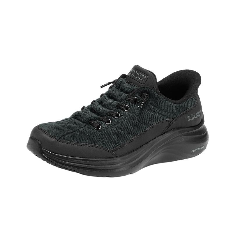 Skechers Sport Womens Full Black Casual Shoes Simple Comfortable Stylish Versatile Breathable 150417-BBK