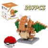 61 Style Funny Building Blocks Assembly Anime Picachu Charizard Doll Blastoise Bulbasaur Gengar Bricks Toy for Kid