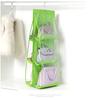 6 Pocket Hanging Handbag Organizer For Wardrobe Closet Gray Waterproof Storage Bag Door Wall Clear Sundry Bag With Hanger Pouch