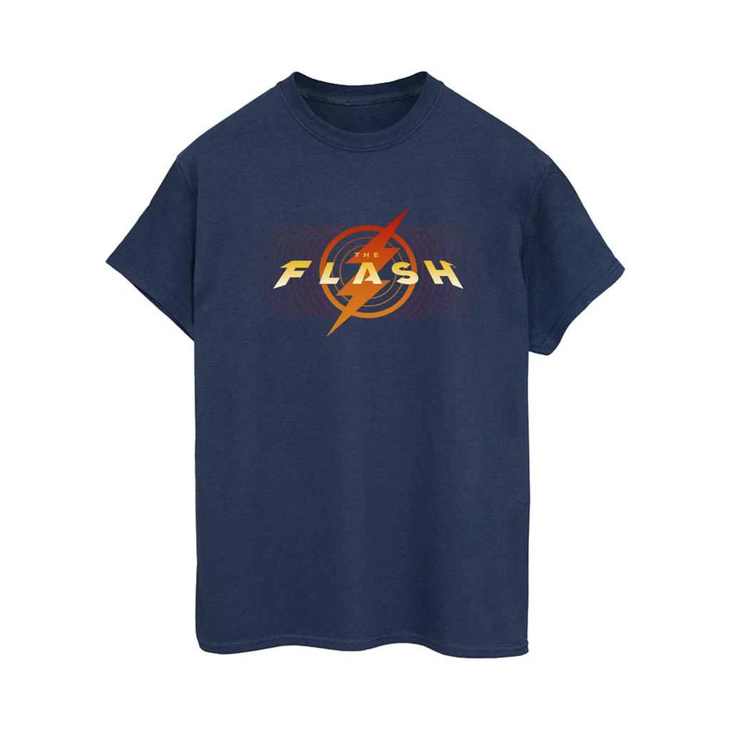 DC Comics Womens/Ladies The Flash Red Lightning Cotton Boyfriend T-Shirt