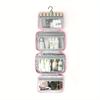 1pc Large Capacity Elegant Travel Cosmetic Bag Suitable for & - Polyester Storage, Spacious for Business Trip, Daily Use, Gift