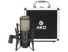 AKG P220 Project Studio Line Condenser Microphone [Ideal for recording vocals/piano/wind instruments. Durable all-metal body, robust design, low-cut f